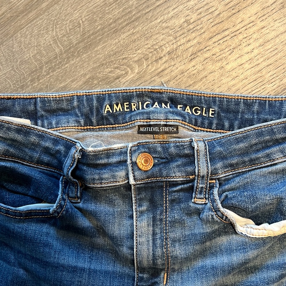 American Eagle Outfitters Next Level Stretch Skinny Distressed Jeans - Picture 5 of 8
